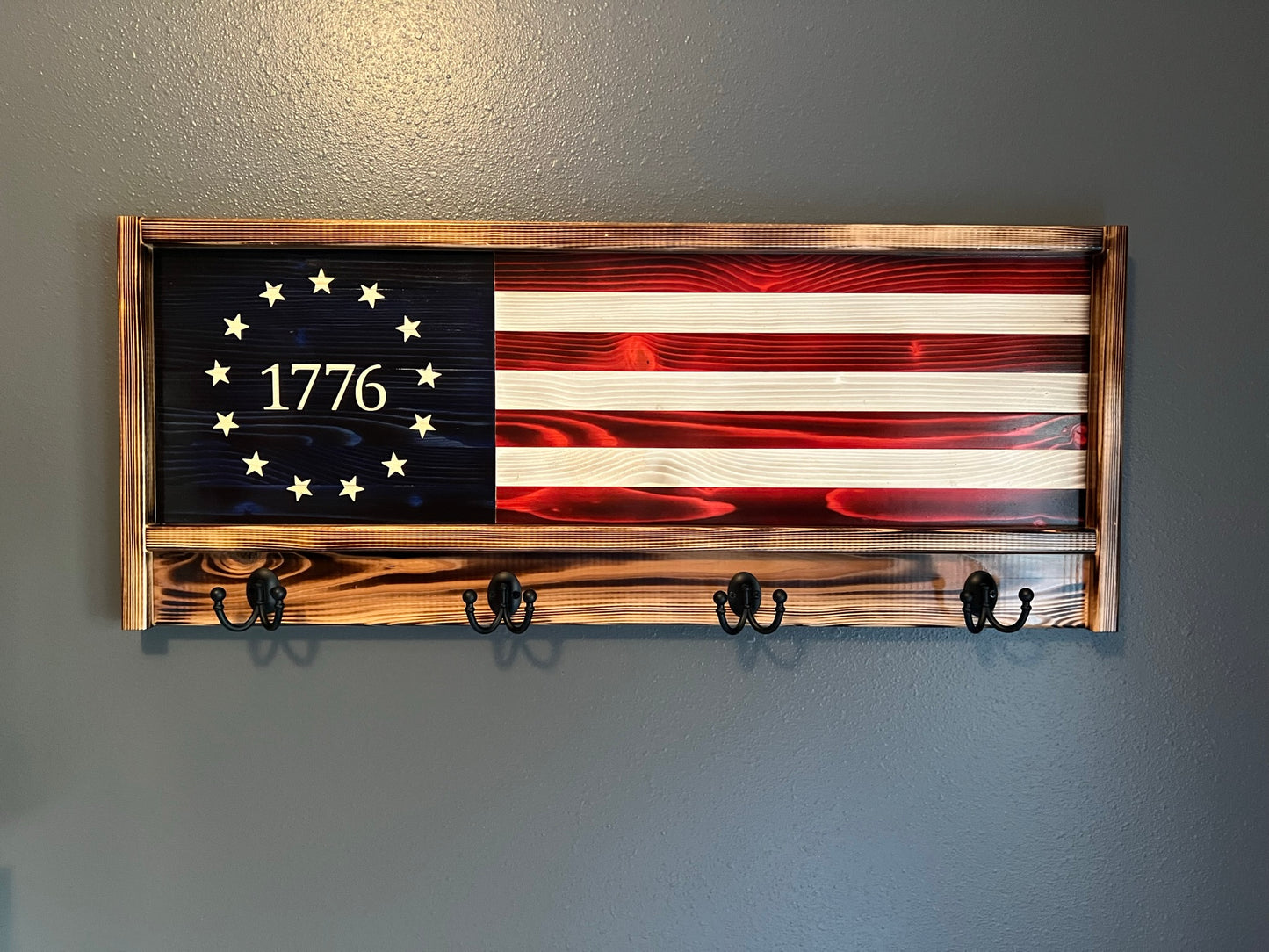The Origianl Betsy Ross 1776 Coat/hat rack 16"  39"