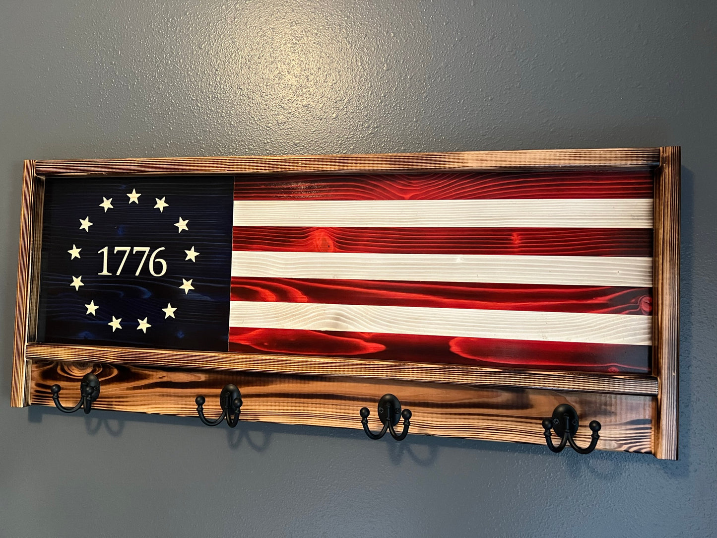 The Origianl Betsy Ross 1776 Coat/hat rack 16"  39"