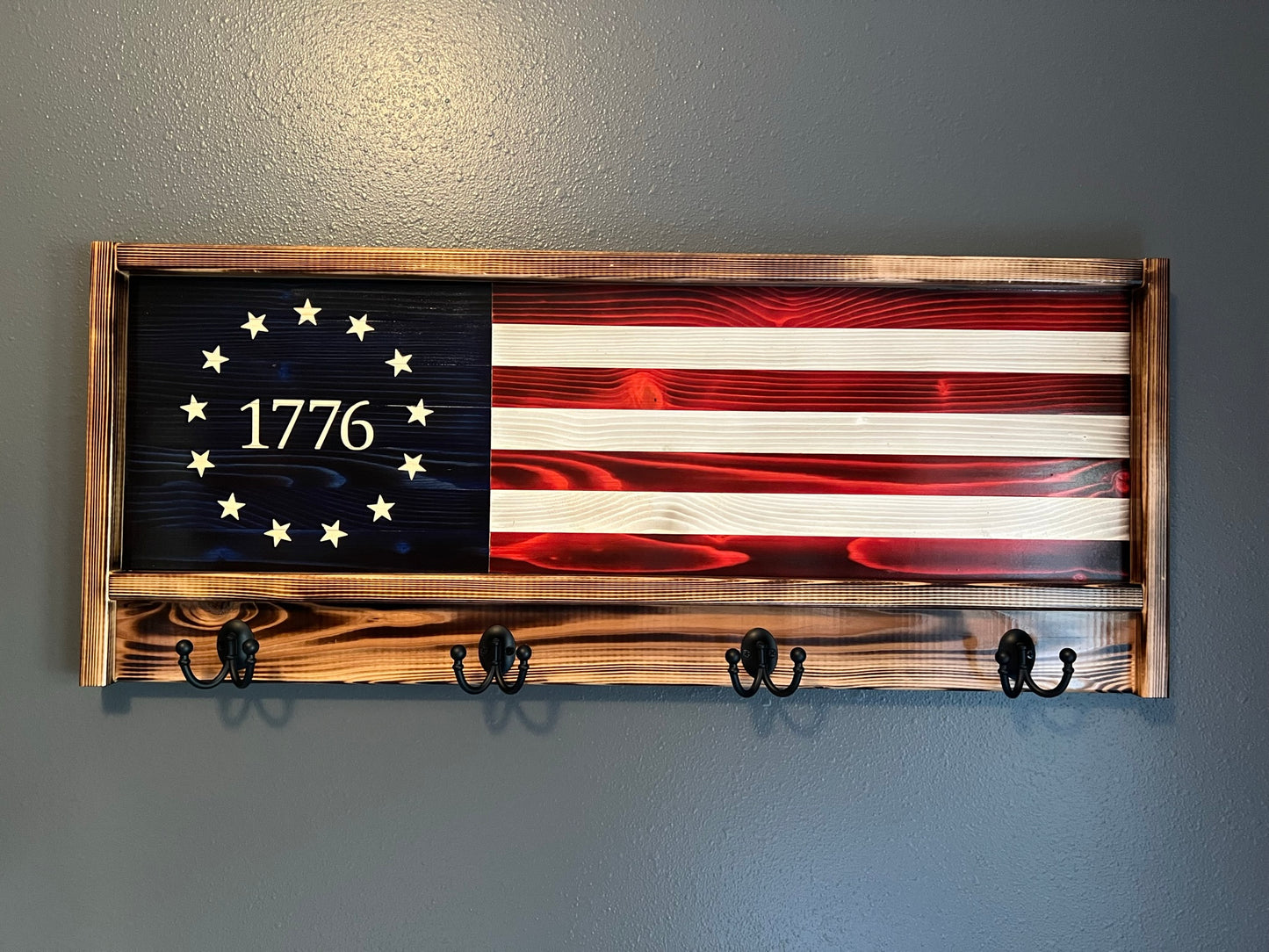 The Origianl Betsy Ross 1776 Coat/hat rack 16"  39"