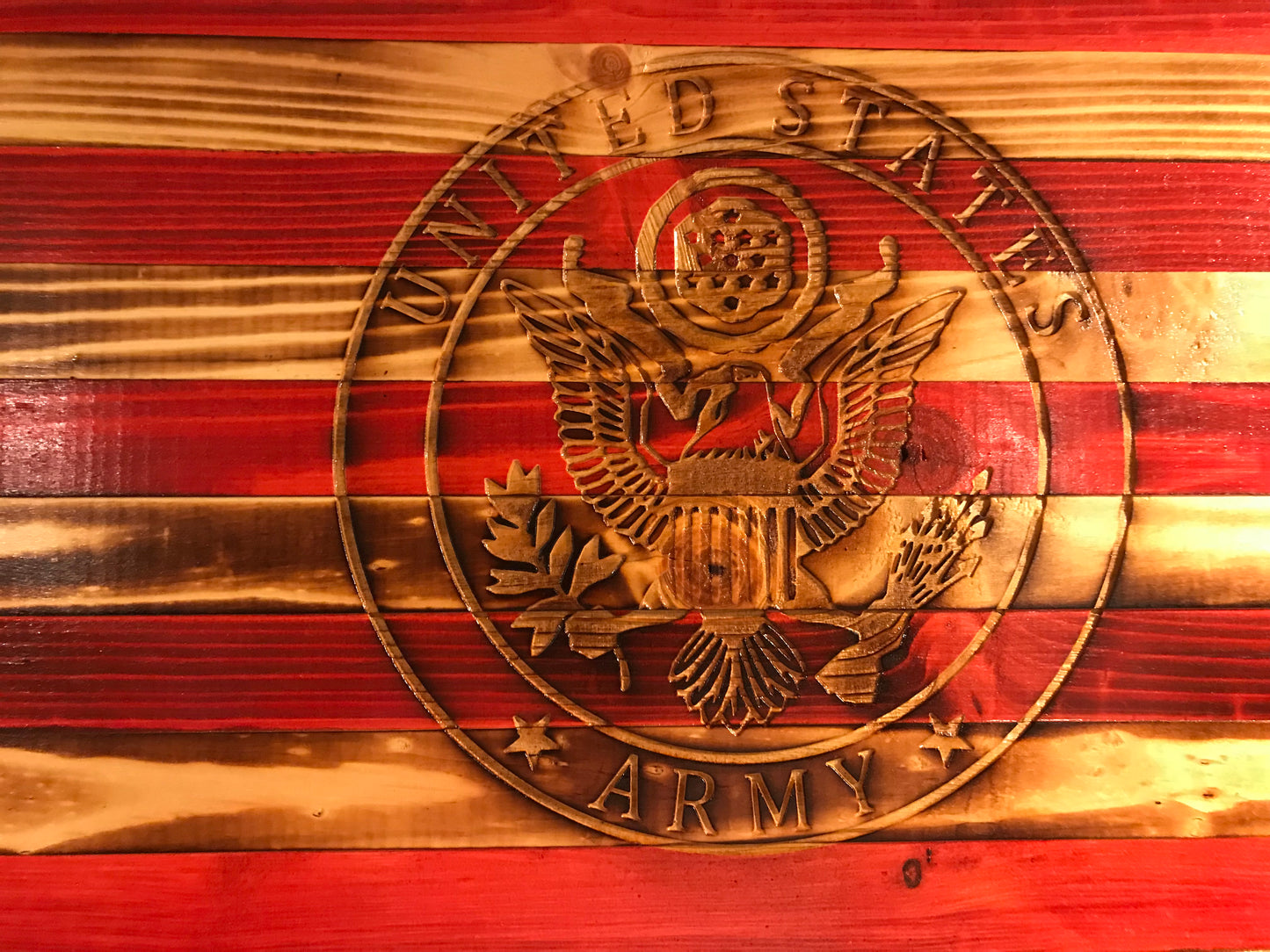 Army Emblem Concealment Flag - American Flag Gun Case