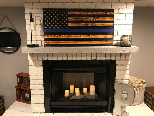Thin Blue Line Concealment Flag - American Flag
