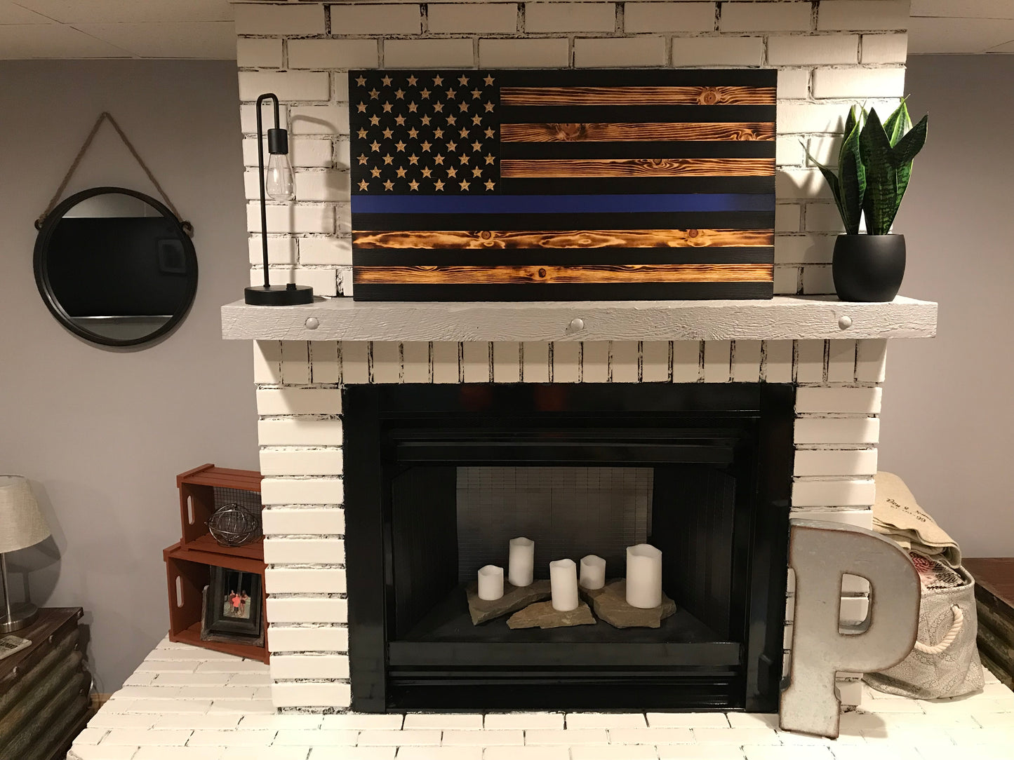 Thin Blue Line Concealment Flag - American Flag