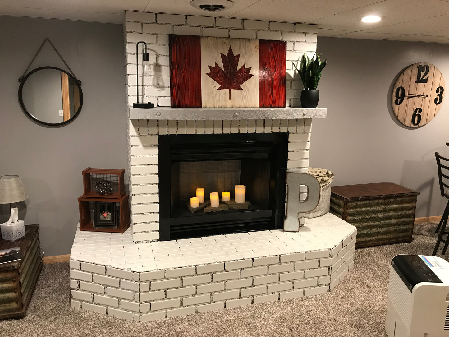 Canadian Wooden Flag