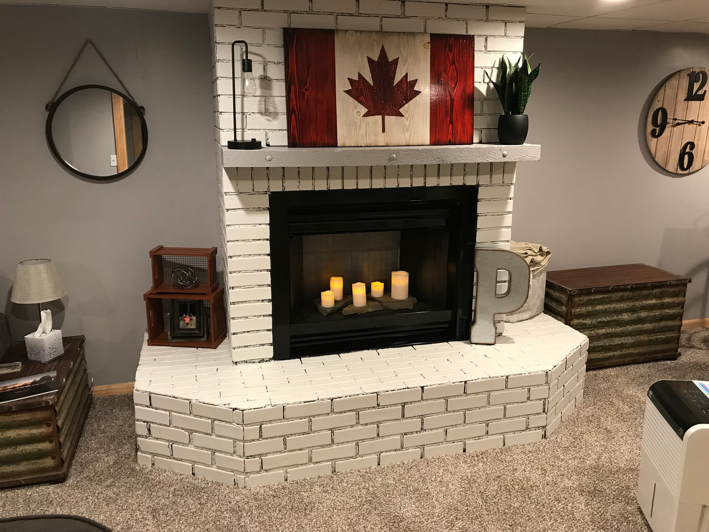 Canadian Wooden Flag