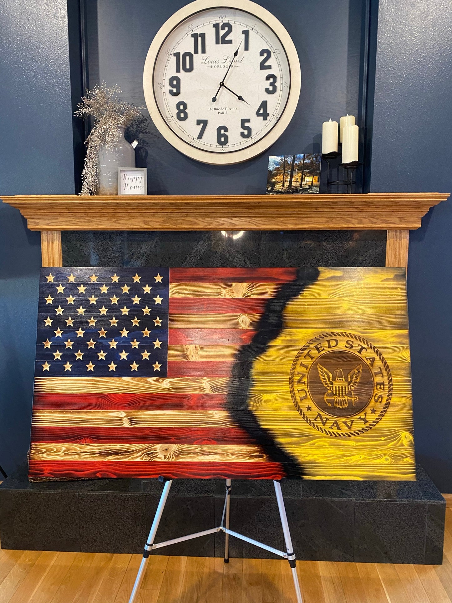 Rustic Navy Flag